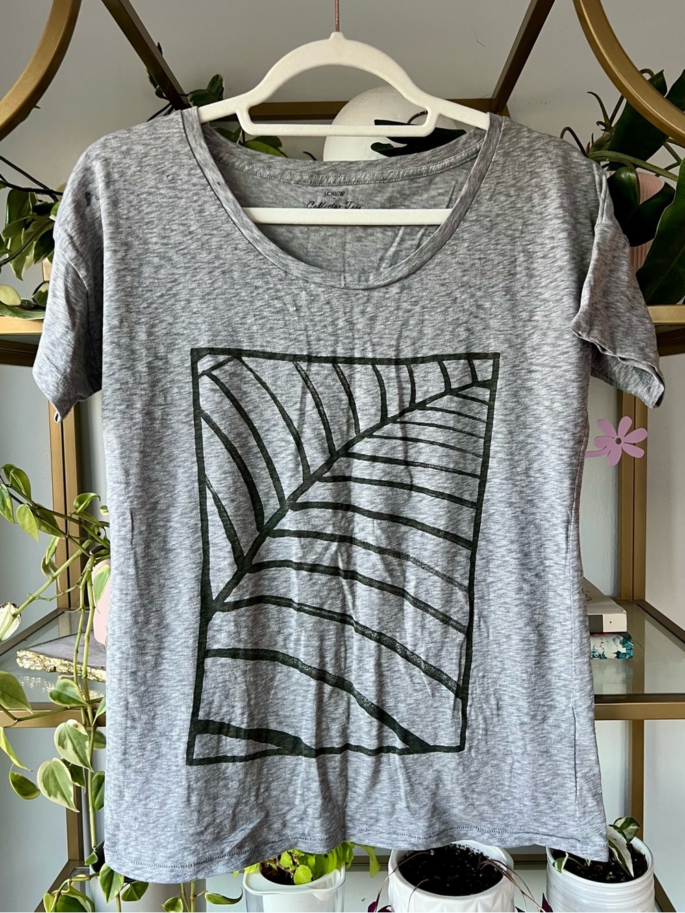 J. Crew Leaf Graphic Tee